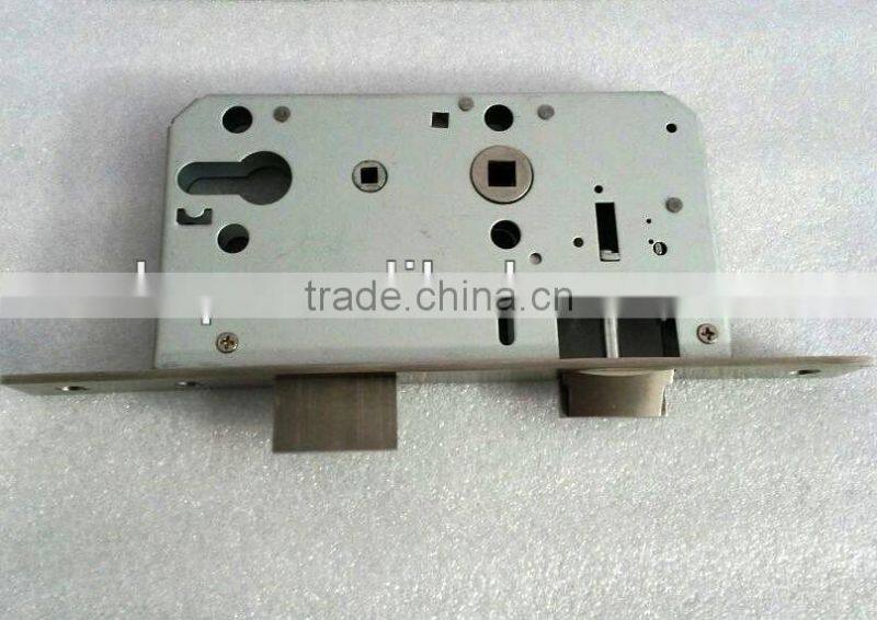 304 Stainless Steel Fireproof Euro Standard Anti-Panic Mortise Lock Body with 60 72mm Hole Distance