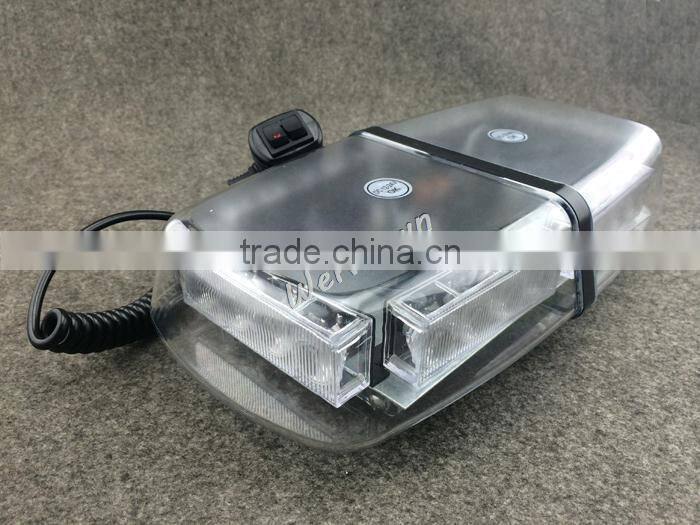 DC12V-24V led lightbar, 24 LED 24W Beacon light with Magnets ,Emergency Strobe Light bar 4 colors LED warning Light