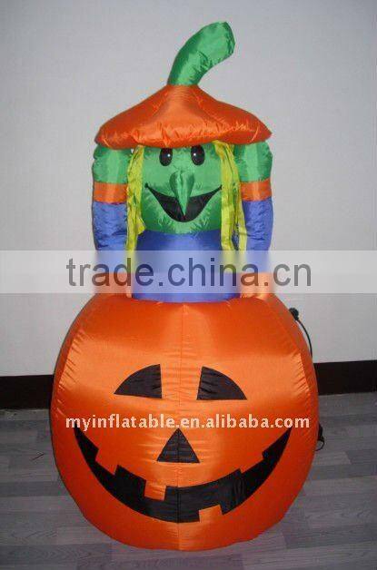 inflatable penguin with cane