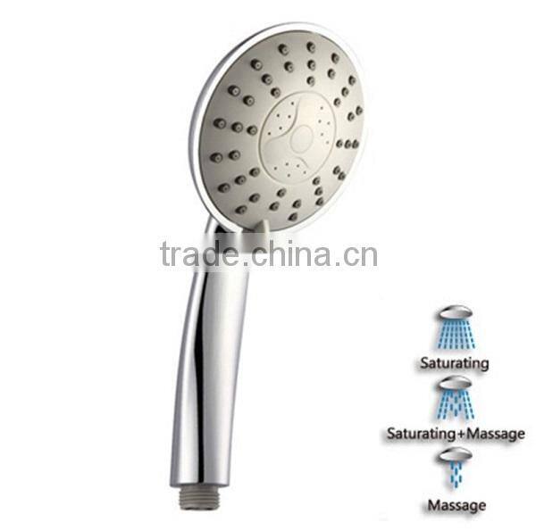 chrome abs hand shower,hand-held shower head,5-jet hand-held shower