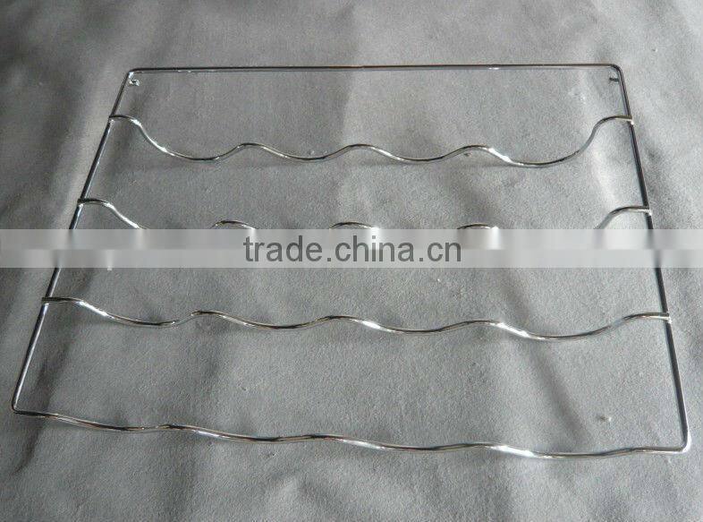 Metal wine antique wooden wine rack PF-E477