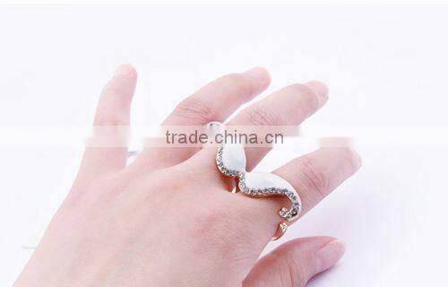 Fashion rings jewelry women moustache ring