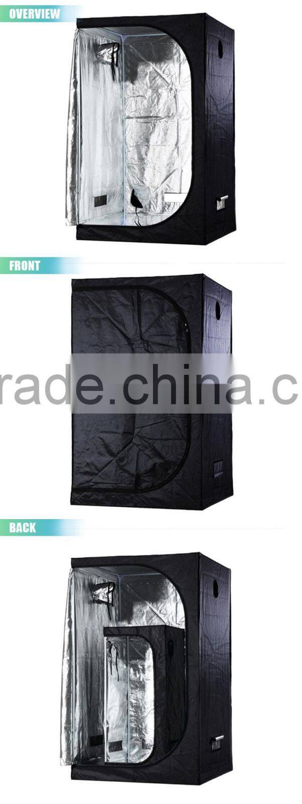 ODM/OEM Hydroponic 600d mylar grow tent GreenHouse 100*100*200