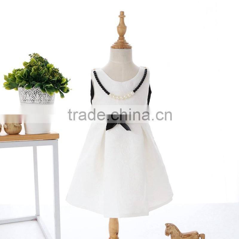 kids fashion dress high quality cotton birthday printed dress for kids