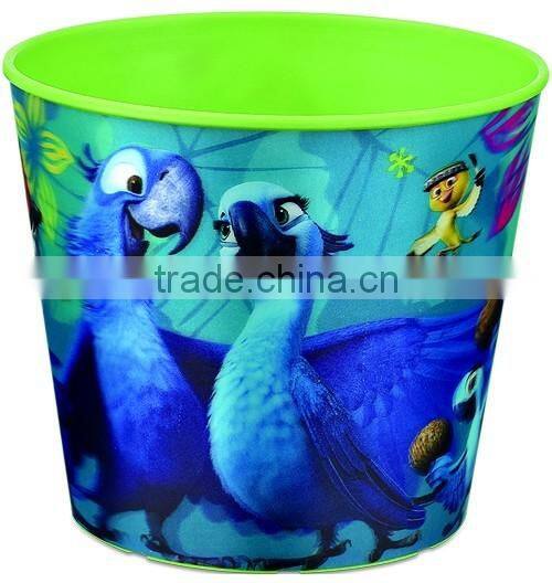 Environmentally Friendly Material 3D Lenticular Printing plastic trash can