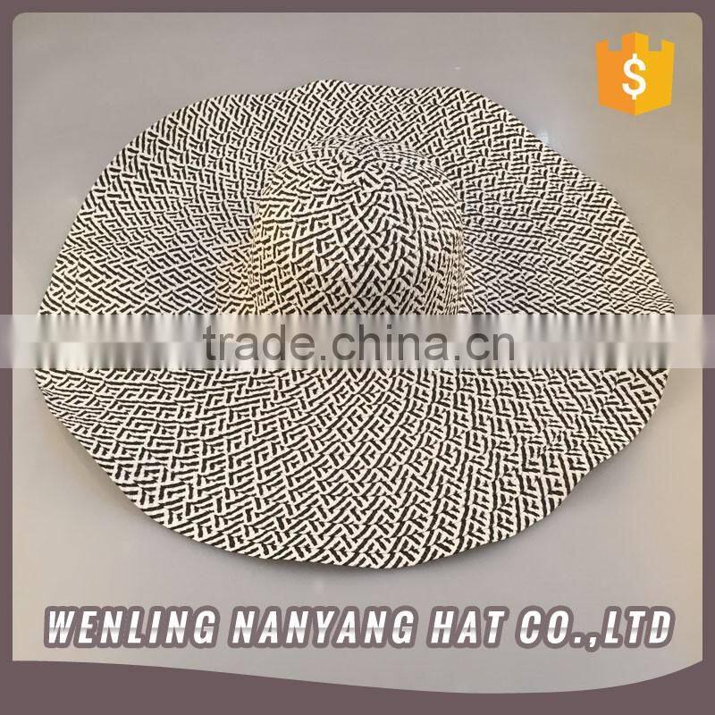 Women Top Hat Visor Straw Hats New Fashion Paper Braid Sombrero Large Brim Summer Hat