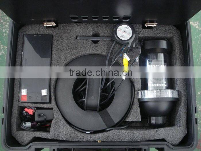 CCTV Underwater 7"LCD Screen 1/3 SONY EFFIO 420 TVL Camera with DVR and 20m Cable Rotate at 360 Degree