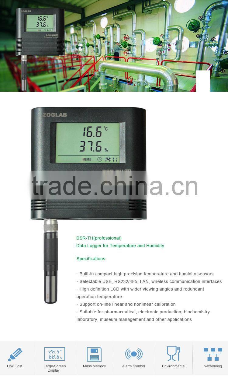 Professional Probe Sensor Temperature and Humidity Recorder Monitor Data Logger