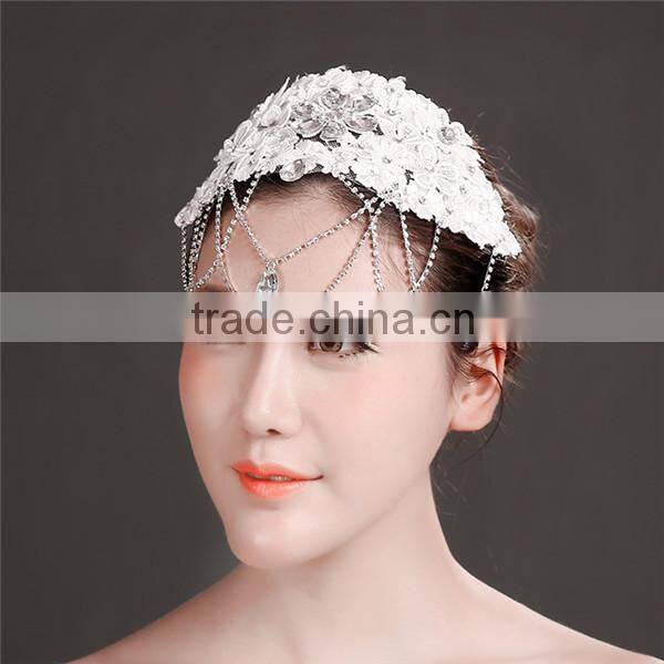 MYLOVE women accessory statement hair jewelry lace handmade MLF117