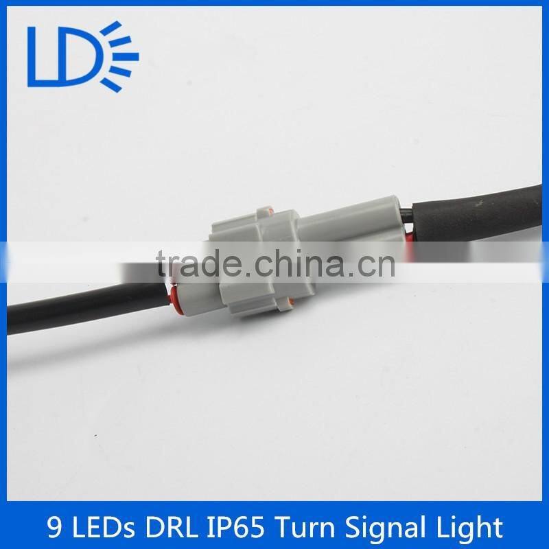 Universal 18W Car 9LED DRL Daytime Running Light Driving Safety Turn Head Lamp