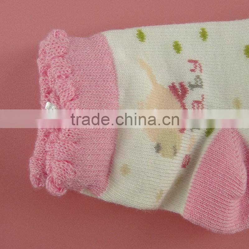 Wholesale custom cotton young girl 3d cartoon girl tube sock,Socks wholesale