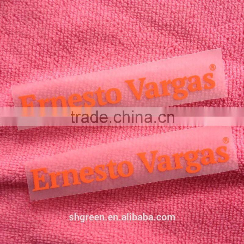 PET film heat seal,hot pressed transfer label for t-shirt