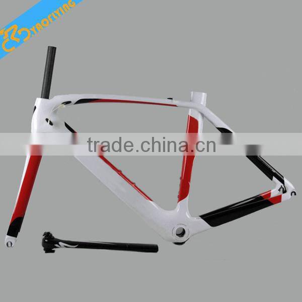 Best selling 700C carbon road bicycle frame,high quality china carbon bicycle frame for sale,EMS free shipping