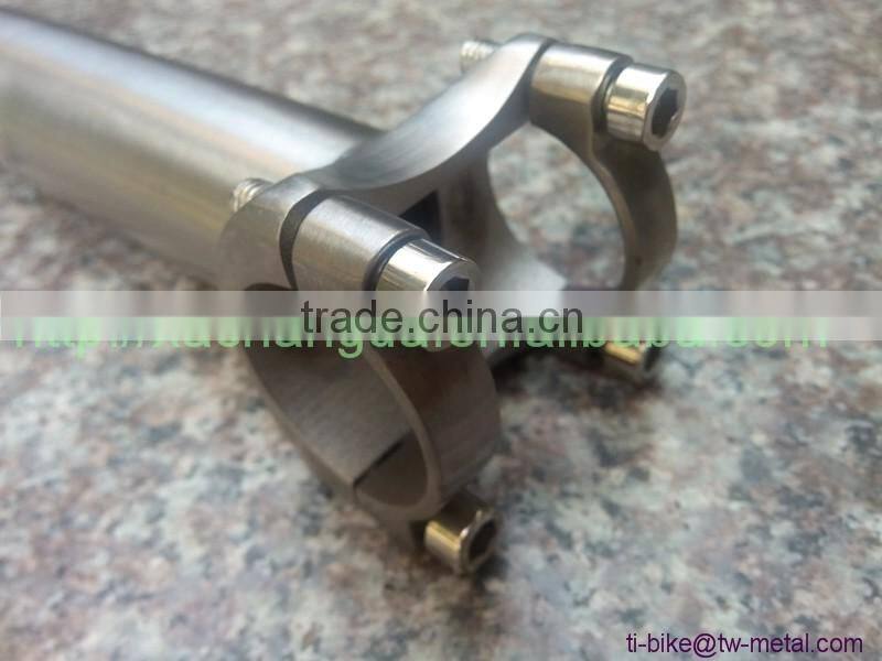 Titanium Tandem Bicycle Stem Custom Titanium Bike Stems for Road Mountain Tandem Bikes XACD Titanium Bike Stem in China