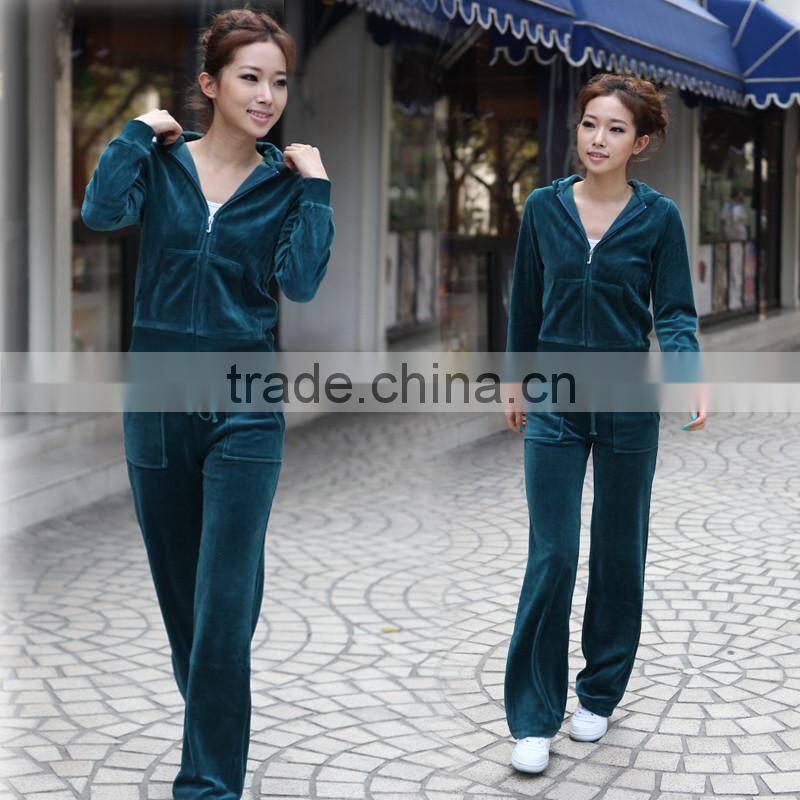 Composite Stretchy Fabric Windproof Full Zip Wind Jacket +pant sports suit