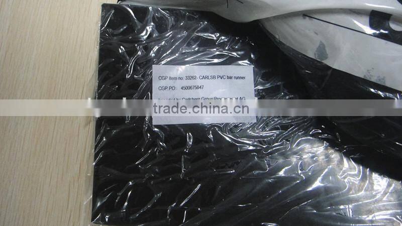 Logo Embossed Soft Pvc Bar Mat