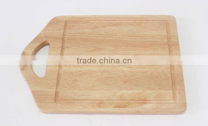 Rubber Wood Chopping Block Cutting Board with End Grain for Vegetable and Fruit and other Food WK1012