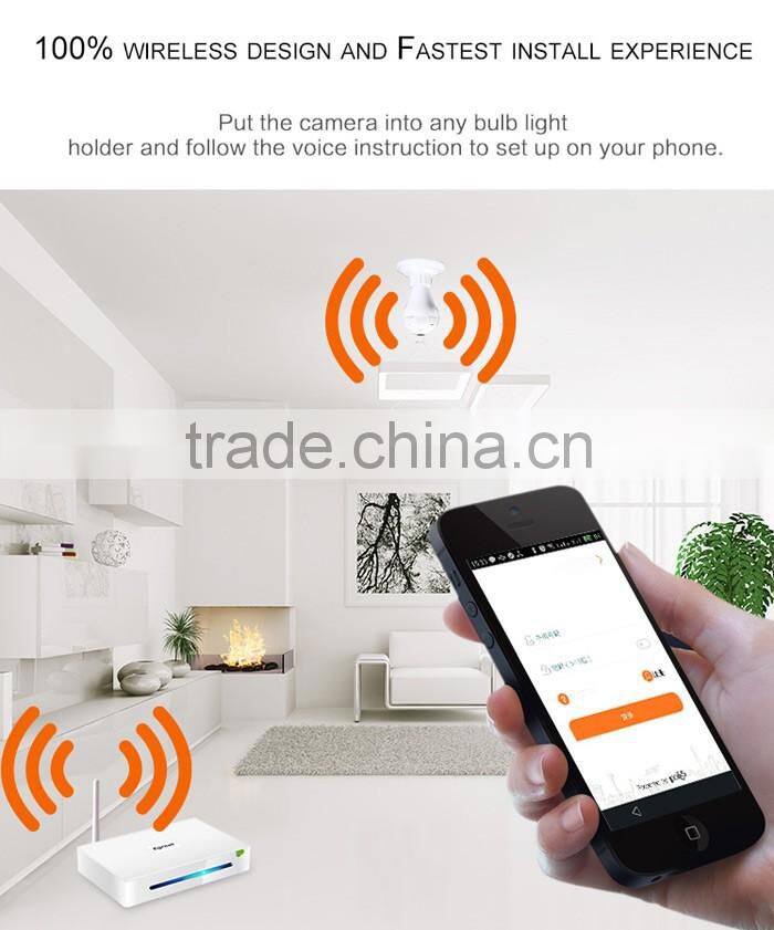 1.3MP HD security lamp hidden camera