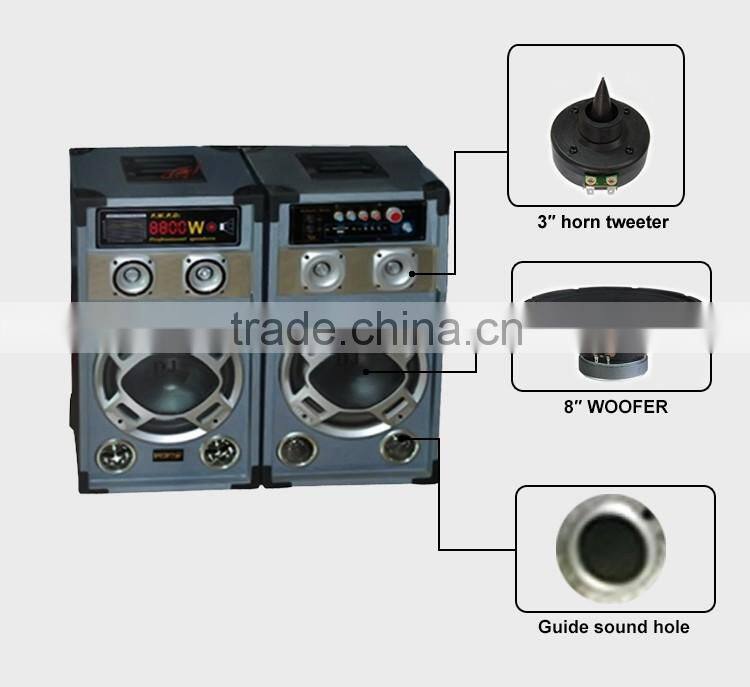 Guangzhou Power Amplifier Parlantes 8inch Pro Audio PA Speaker