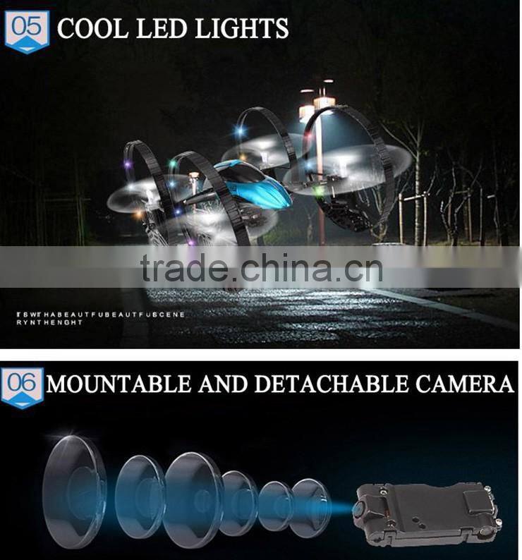 Dual Mode Running and flying JJRC H3 Quad copter Drone With HD Camera for sale Ready to Go 2 in 1 Quadrocopter