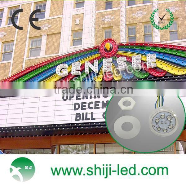 6 leds 45mm adressable rgb led point light pixel poi