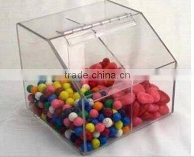 China factory direct wholesale clear acrylic bread storage box with lid for retail