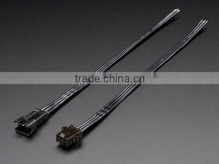 3 Pin JST SM 2.5mm Connector Plug Or Socket Jumper Wire Cable Assembly Black 20cm