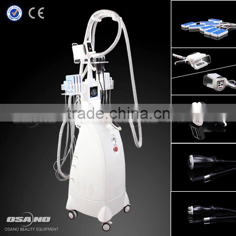 Cryolipolysis machine / slimming machine ultrasound vacuum rf liposuction with lipo laser pads