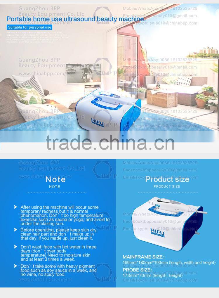 Portable ultrasound HIFU face lift machine A1709