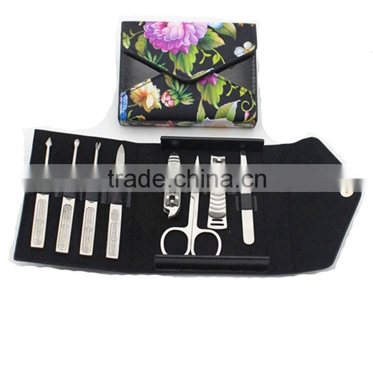 Bonvatt High quality and attractive manicure set in PU case for ladies acrylic nail set
