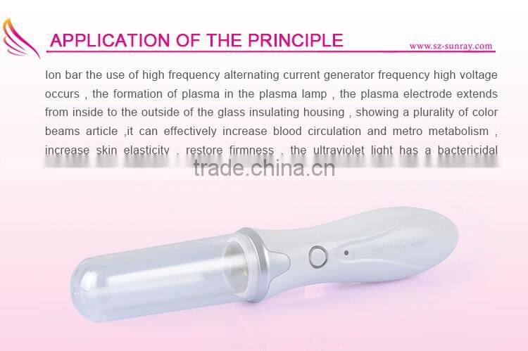 Mini portable facial equipment wrinkle removal facial massager wand with massage cream