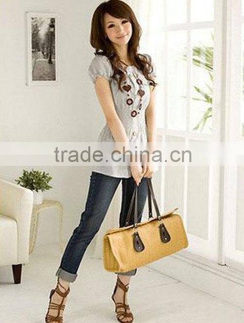 Straw bags made of sea grass for ladies--2