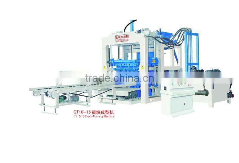 QT10-15 best selling high quality automatic manufacturing concrete block making machinery in Algeria Nigeria Kenya