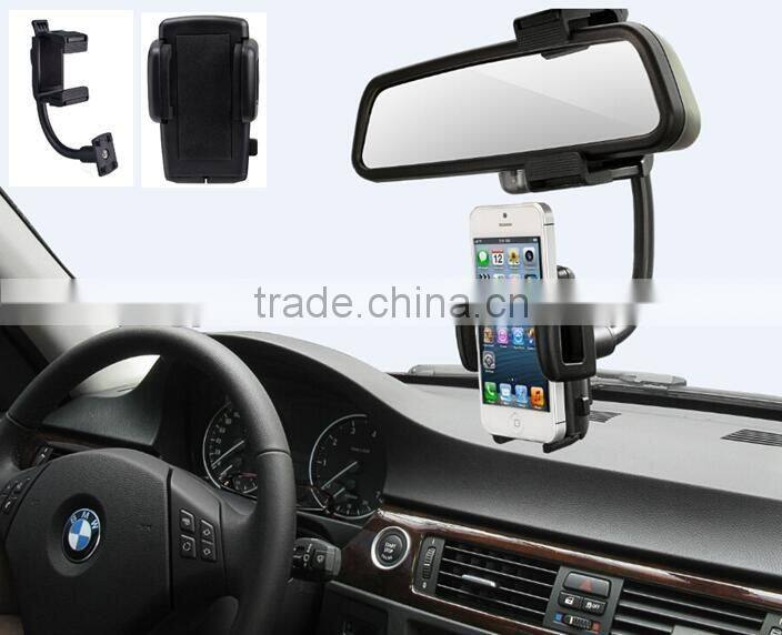 Universal Adjustable Mobile Phone Car Rearview Mirror Navigator Tracker Mount Holder For iPhone se 6s Plus S7 EDGE