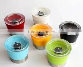 glass salt & pepper mill/grinder glass spice jar