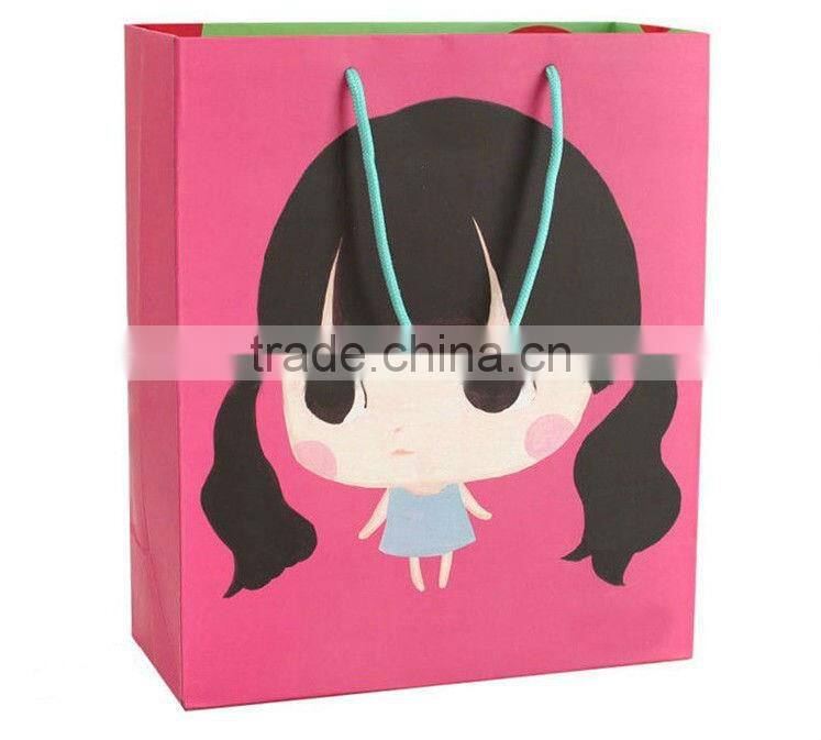 Glossy coated paper gift bag