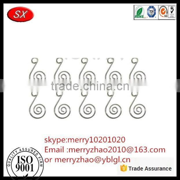 metal s hook silver regular ornament hook,fancy ornament hooks