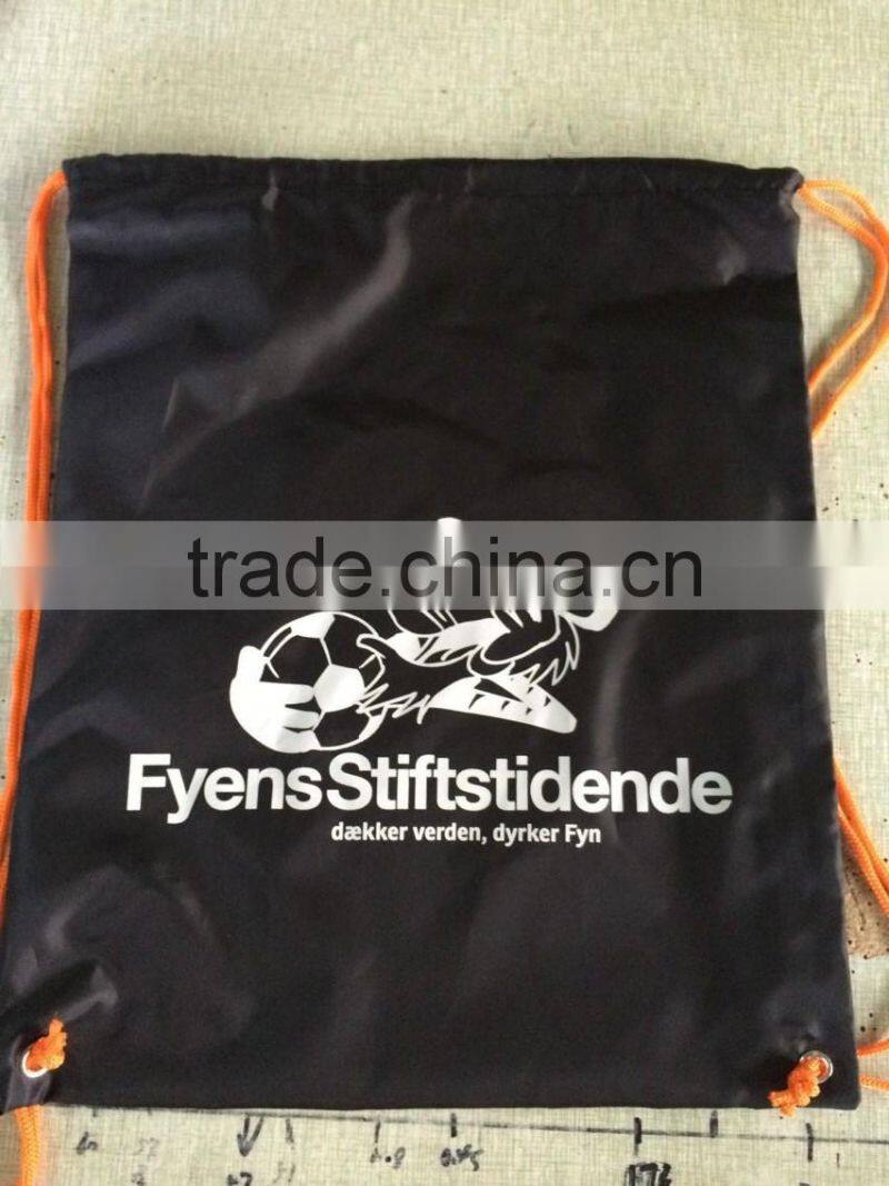 HH-GB01 High quality nylon/rucksack drawstring bag with fortified and metal eyelet