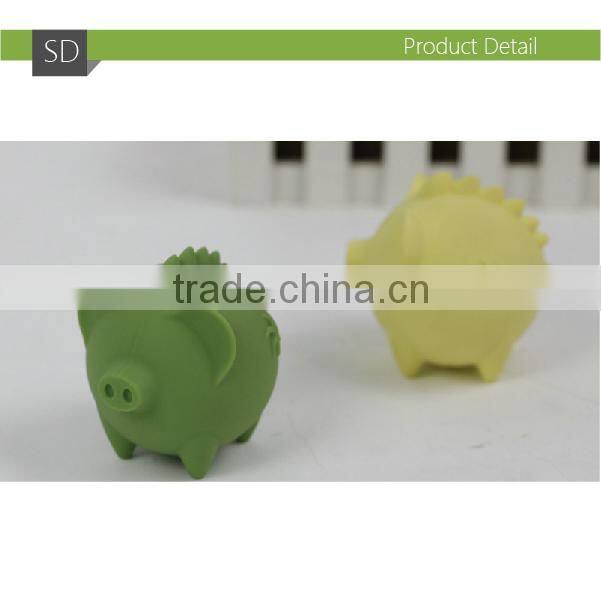 Rubber Ball With Teeth Dog Toy