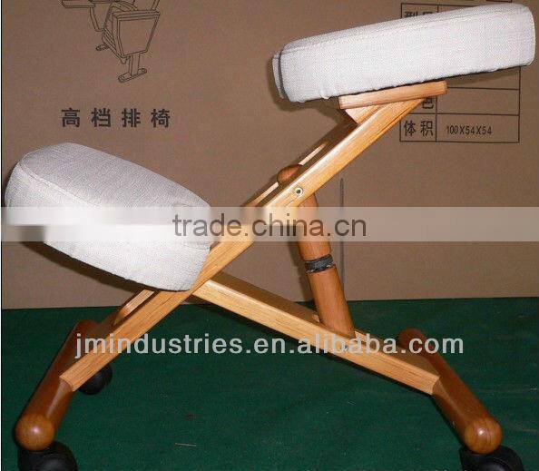 Adjustable Wooden Lift Kneeling Stool&Chair with rolling wheels