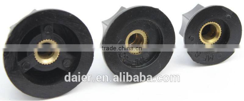 black fluted bakelite knob for guitar parts