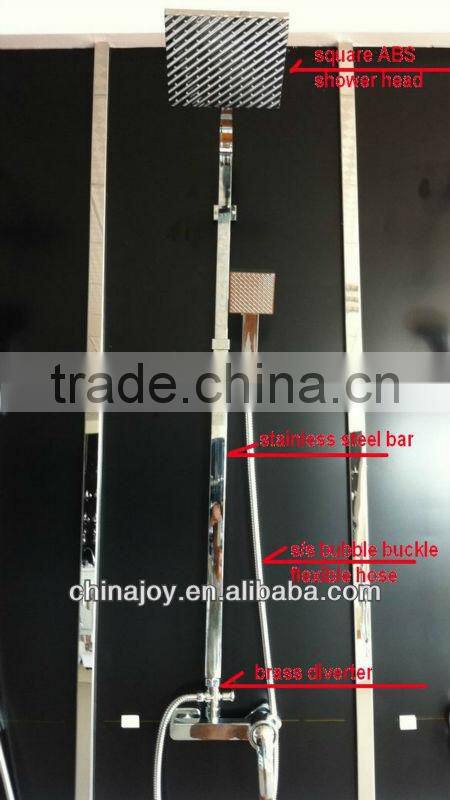 luxury square bath and shower faucet