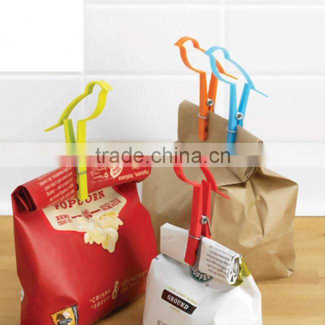2 pcs/set birdie shaped binder clips sealing clips