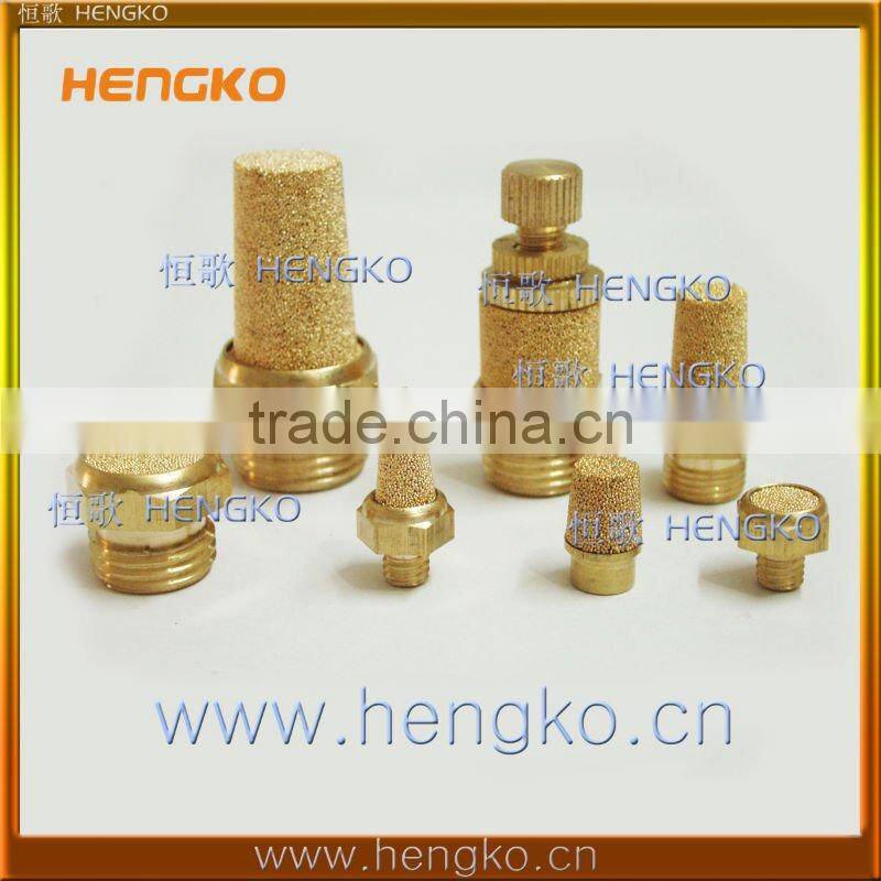 Sintered brass pneumatic muffler air silencer