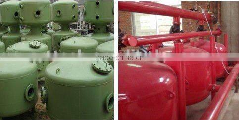 High flow sand filter for industry with pump