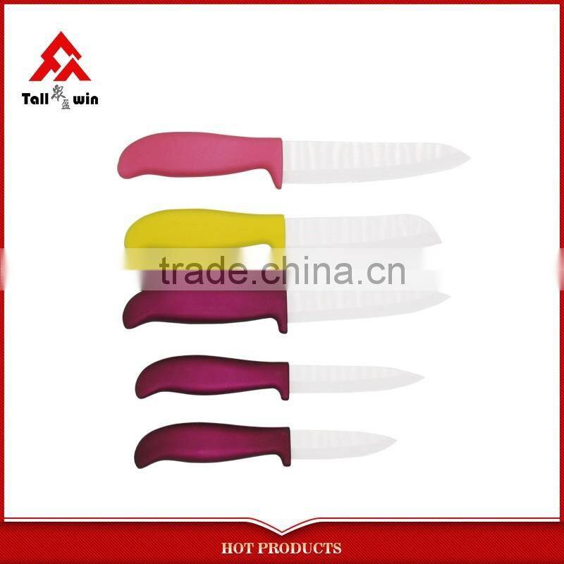 ceramic titanium knife With TPR Handle