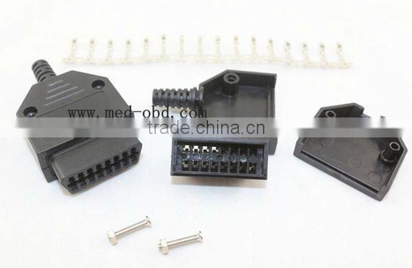 Assembled OBD2 Female Connector Plug with Enclosure