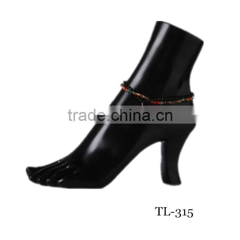 black female foot mannequin for window display