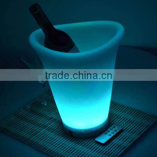 plastic led ice bucket color changing ightclubs LED light up ice bucket Champagne beer bucket