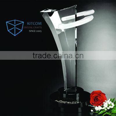 2016 fashion new design crystal trophy award